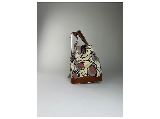 Vintage Marni Canvas Tote Bag Creme Beige - Ansicht 7