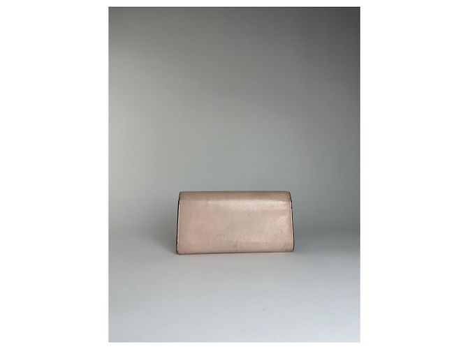 Chloé Vintage Chloe Grained Wallet Blush Golden - view 12
