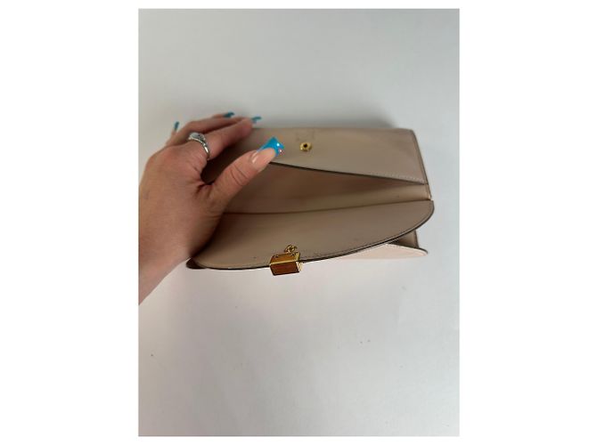 Chloé Vintage Chloe Grained Wallet Blush Golden - view 6