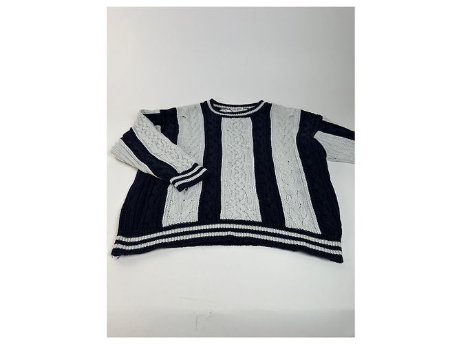 Vintage Escada Baumwollpullover Navy Marineblau - Ansicht 5