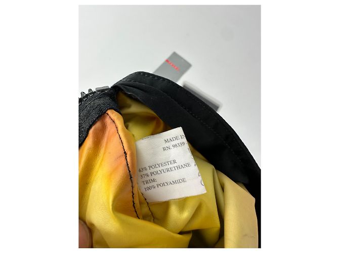 Vintage Prada Linea Rossa Umhängetasche Y2K Schwarz Silber Rot - Ansicht 5
