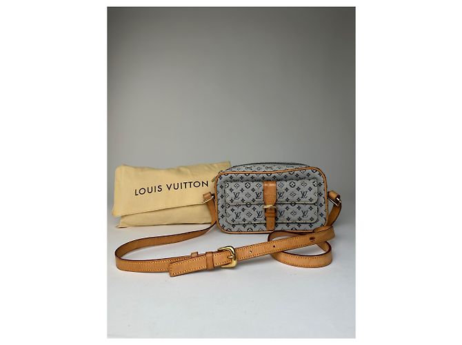 Vintage Louis Vuitton Monogram Canvas Umhängetasche Y2K Grau Tan - Ansicht 13