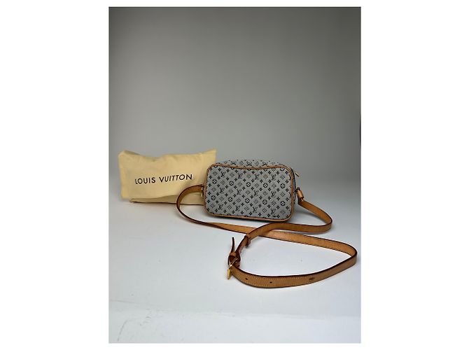 Vintage Louis Vuitton Monogram Canvas Umhängetasche Y2K Grau Tan - Ansicht 2