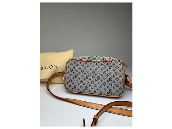 Vintage Louis Vuitton Monogram Canvas Umhängetasche Y2K Grau Tan - Ansicht 9