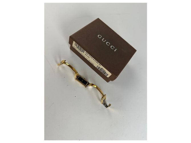 Bracciale in smalto vintage Gucci Y2K Oro Nero - vista 10