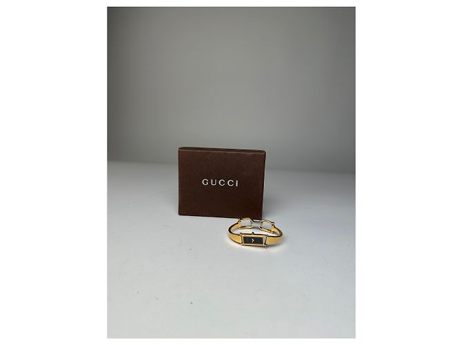 Bracciale in smalto vintage Gucci Y2K Oro Nero - vista 11