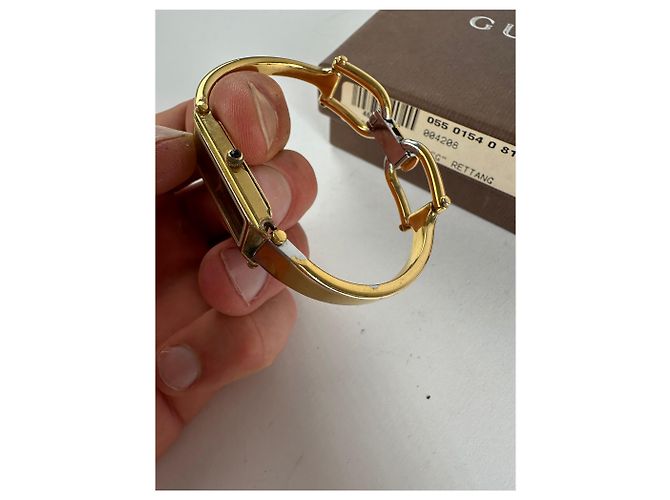 Bracciale in smalto vintage Gucci Y2K Oro Nero - vista 2