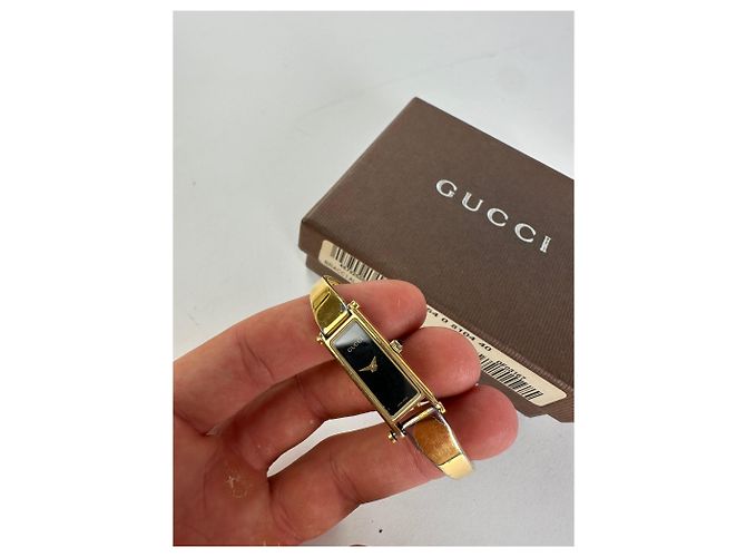 Bracciale in smalto vintage Gucci Y2K Oro Nero - vista 5