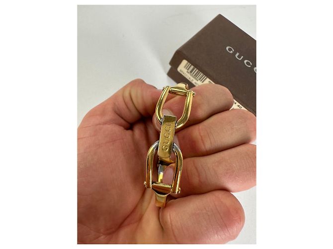 Bracciale in smalto vintage Gucci Y2K Oro Nero - vista 6