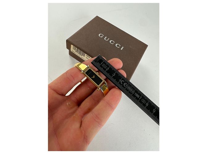 Bracciale in smalto vintage Gucci Y2K Oro Nero - vista 7