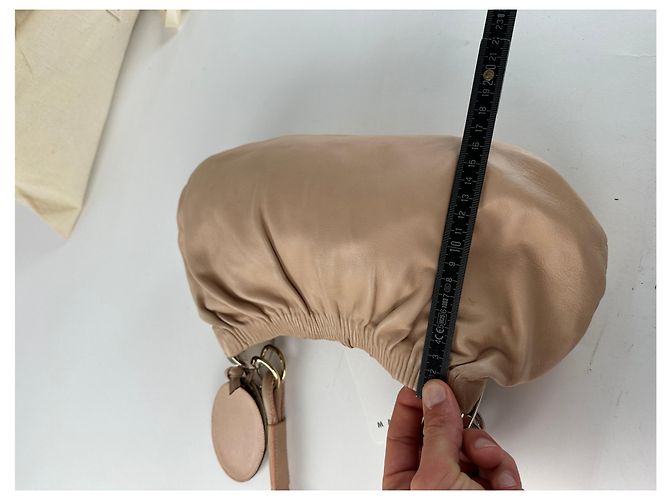 Vintage Marni Soft Leather Schultertasche Y2K Blush Pink Silber - Ansicht 11