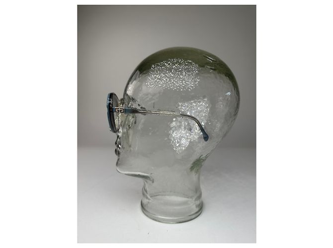 Occhiali da sole vintage Givenchy in acetato Y2K Blu Argento - vista 10