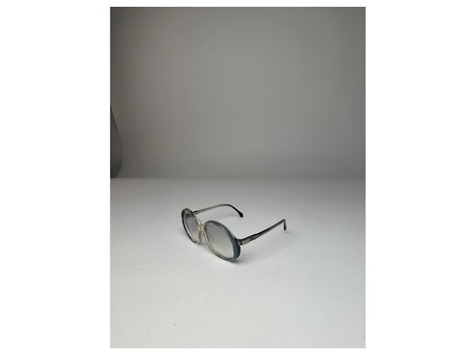 Occhiali da sole vintage Givenchy in acetato Y2K Blu Argento - vista 12