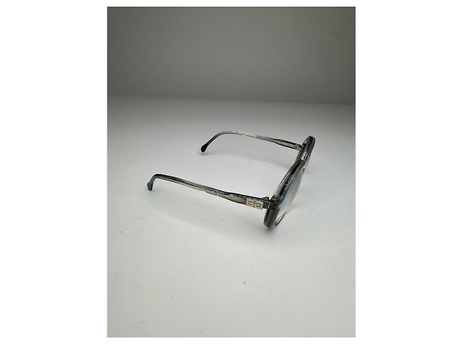 Occhiali da sole vintage Givenchy in acetato Y2K Blu Argento - vista 5