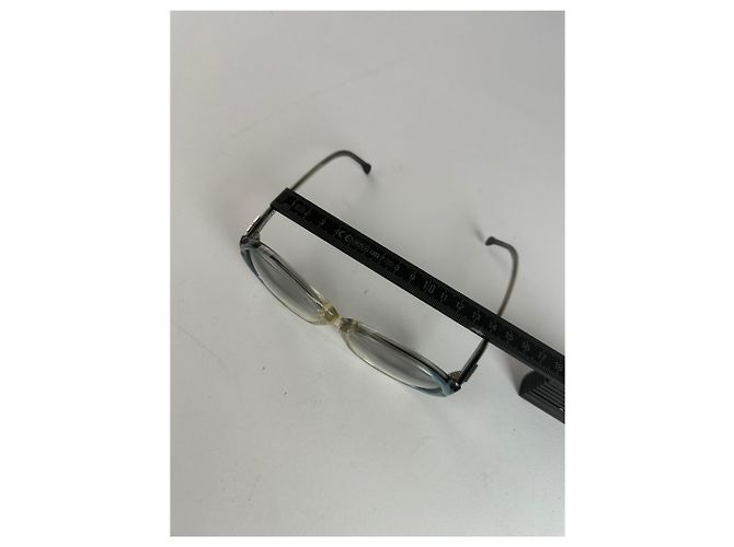 Occhiali da sole vintage Givenchy in acetato Y2K Blu Argento - vista 8