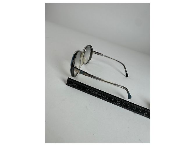 Occhiali da sole vintage Givenchy in acetato Y2K Blu Argento - vista 9