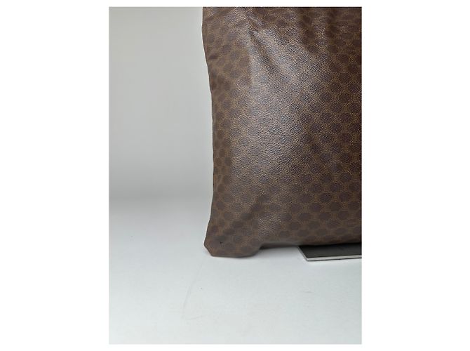 Triomphe Céline Tote Celine Vintage in Pelle Liscia Y2K Marrone Cioccolato - vista 9
