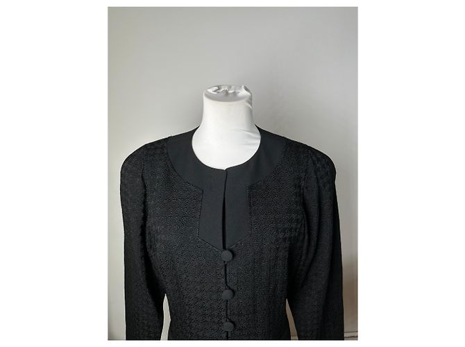 Vintage Balenciaga Textured Panel Jacket Y2K Black - view 11