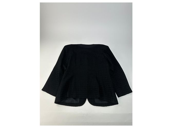 Vintage Balenciaga Textured Panel Jacket Y2K Black - view 8