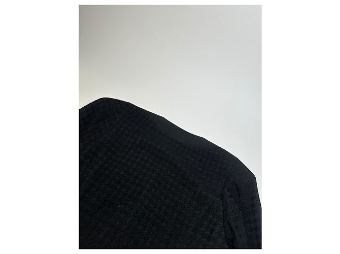 Vintage Balenciaga Textured Panel Jacket Y2K Black - view 9