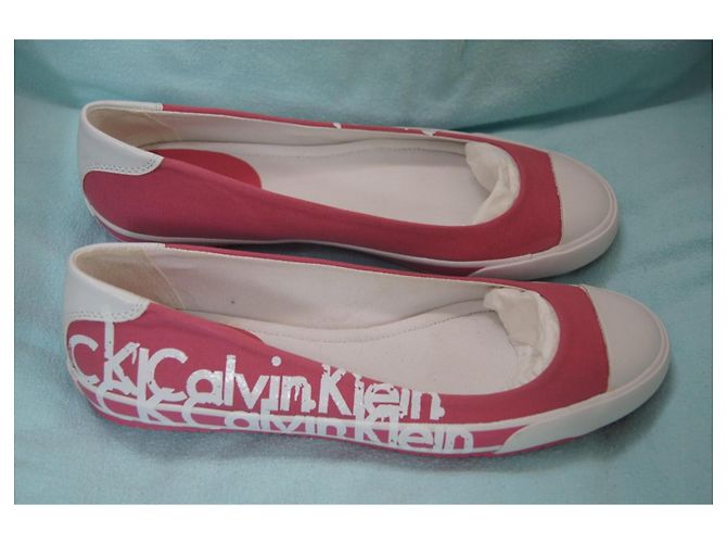 Bailarinas Calvin Klein Rea Martin rosas de lona Blanco - vista 2