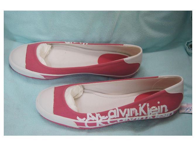 Bailarinas Calvin Klein Rea Martin rosas de lona Blanco - vista 3