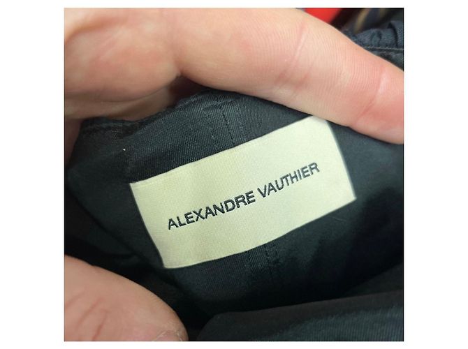 Schwarzes Mini-Rüschenkleid mit Kristallen Alexandre Vauthier FR38 gebraucht - Ansicht 5
