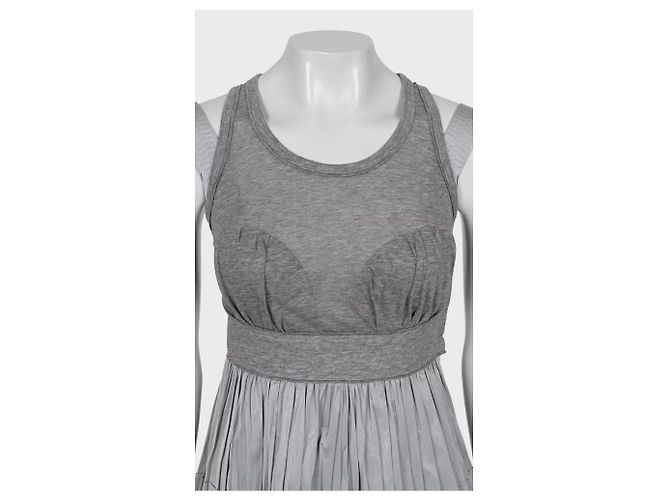 Graues plissiertes Louis Vuitton Tanktop - Größe 36/S gebraucht - Ansicht 4