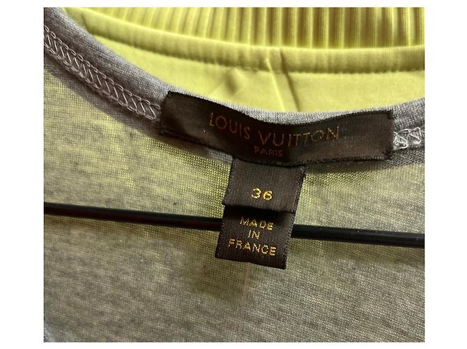 Graues plissiertes Louis Vuitton Tanktop - Größe 36/S gebraucht - Ansicht 6