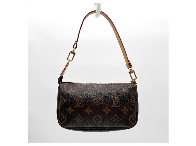 Borsa Louis Vuitton Pochette Accessoires Monogram Cherry Marrone - vista 2