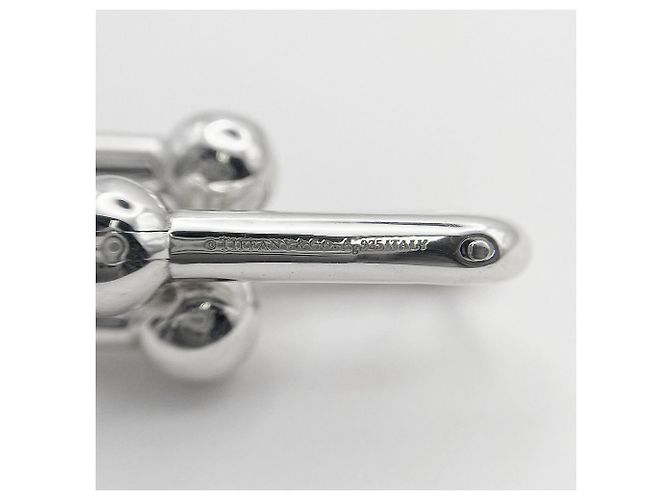 Orecchini a lobo Tiffany & Co. HardWear Graduated Link Argento - vista 4