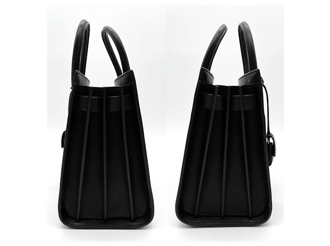 Saint Laurent Sac de Jour LOVE Applique Shoulder Bag Nero - vista 3