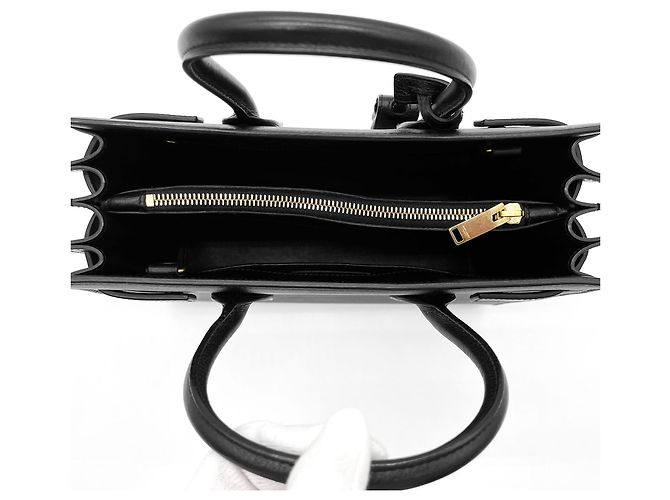 Saint Laurent Sac de Jour LOVE Applique Shoulder Bag Nero - vista 6