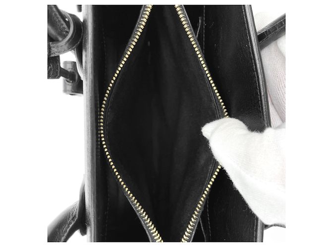 Saint Laurent Sac de Jour LOVE Applique Shoulder Bag Nero - vista 8