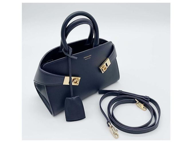 Borsa Salvatore Ferragamo Blue Hug - view 9