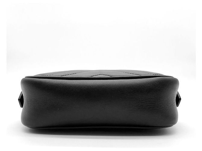 Marmont Borsa a tracolla trapuntata Gucci con catena Nero - vista 4