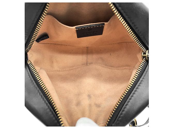 Marmont Borsa a tracolla trapuntata Gucci con catena Nero - vista 6