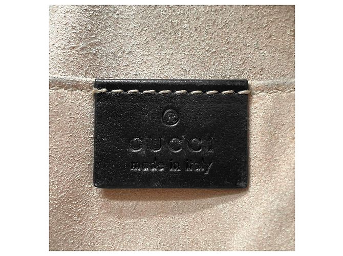 Marmont Borsa a tracolla trapuntata Gucci con catena Nero - vista 8