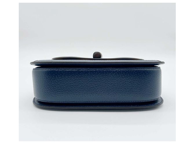 GUCCI Bamboo Handtasche blau aus Leder und PVC - Ansicht 5