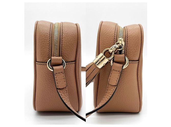 Borsa a Spalla Gucci Soho Beige - vista 3