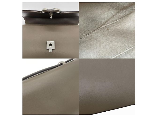 Borsa a tracolla Gucci in pelle marrone - vista 8