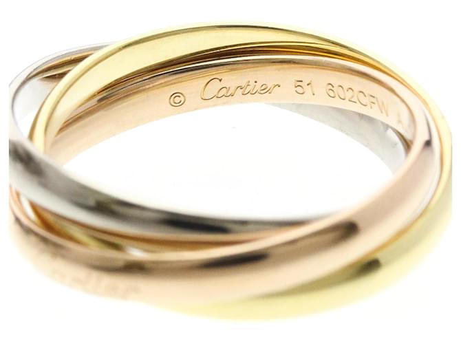 Anello Trinity Cartier D'oro - vista 7
