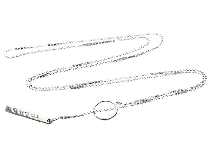 Collana lariat GUCCI in oro bianco 18K Argento - vista 10