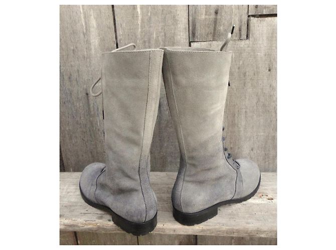 Autre Marque Botas Annette Gortz de nubuck gris - vista 4