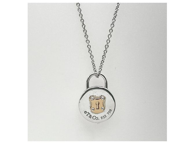 Pendente collana Tiffany & Co. Round Lock Key Combination Argento - vista 2