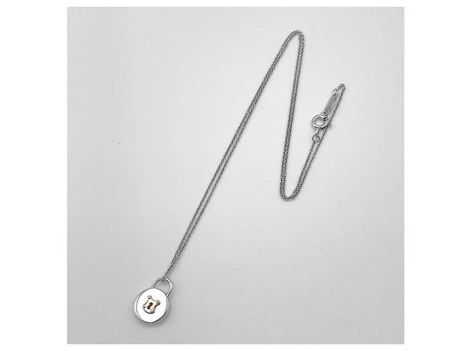 Pendente collana Tiffany & Co. Round Lock Key Combination Argento - vista 3
