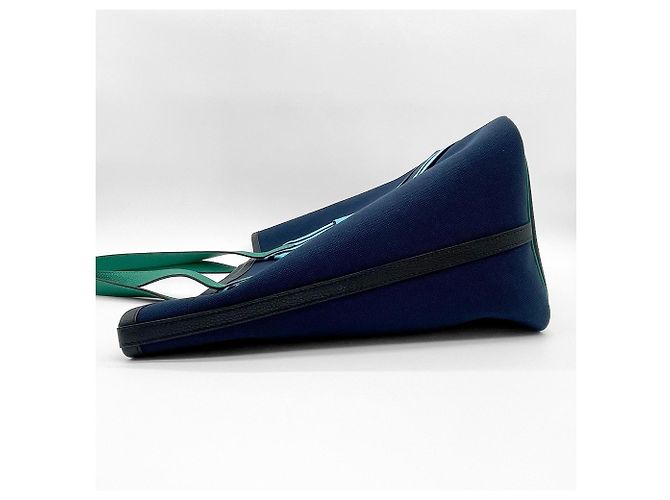 Hermès Borsa Tote Hermes Pure Sangle Blu navy - vista 5