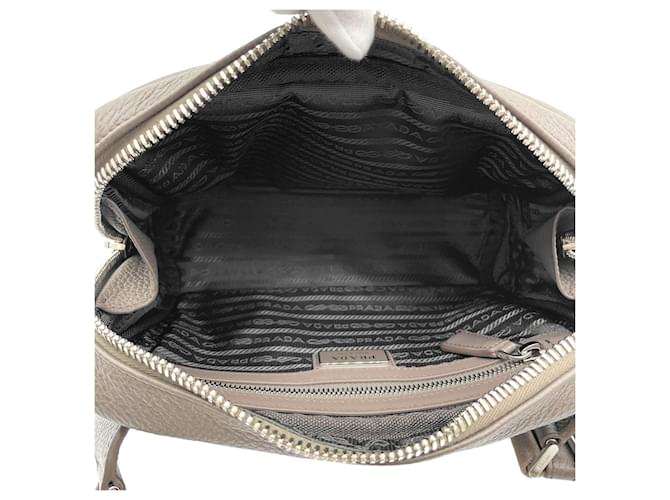 Borsa a tracolla Prada Vitello Daino Beige - vista 6