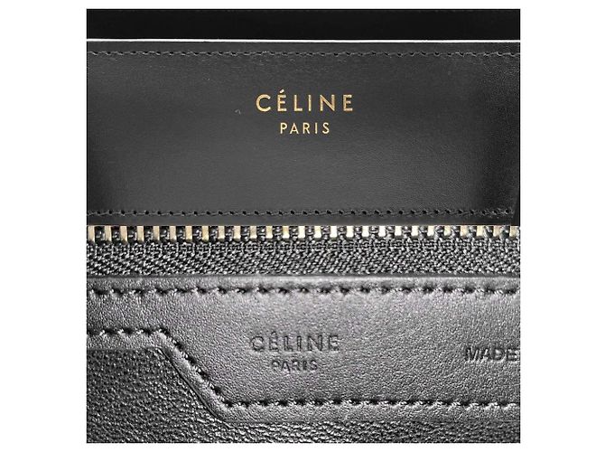 Céline Borsa Luggage Celine in pelle e scamosciato Nero Beige Verde - vista 6