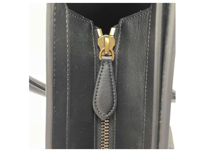 Céline Borsa Luggage Celine in pelle e scamosciato Nero Beige Verde - vista 8